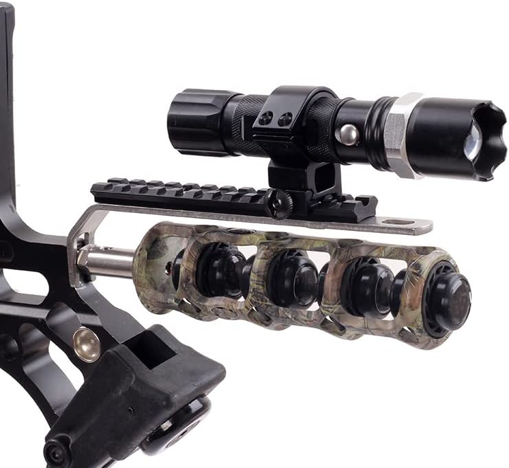 SOPOGER Archery Flashlight Mount Stabilizer - Compound Bow Accessories Light Holder Bracket Stabilizer Mount for Compound Bow Hunting Bowfishing - Image 1